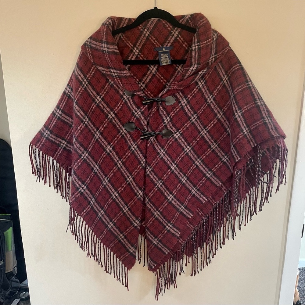 Brooks Brothers Plaid Poncho